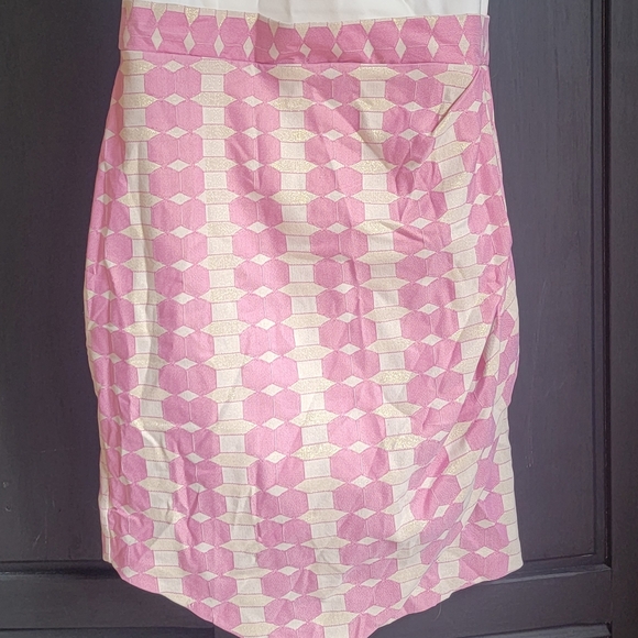 Cream, gold, and pink faux wrap - Picture 2 of 6